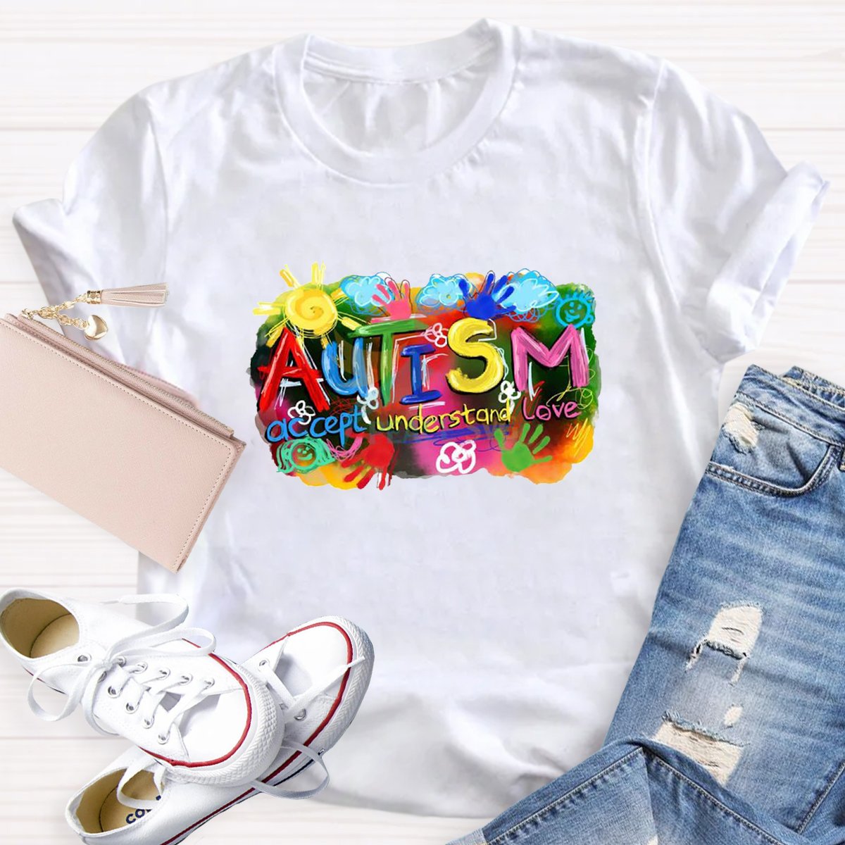 Autism Accept Understand Love Teacher T-shirt