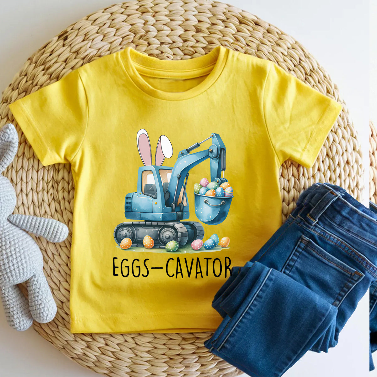 Eggs-Cavator Easter Egg Toddler T-shirts