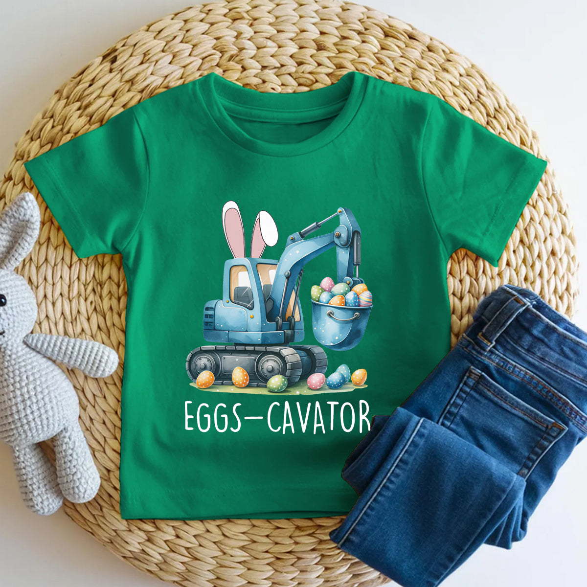 Eggs-Cavator Easter Egg Toddler T-shirts