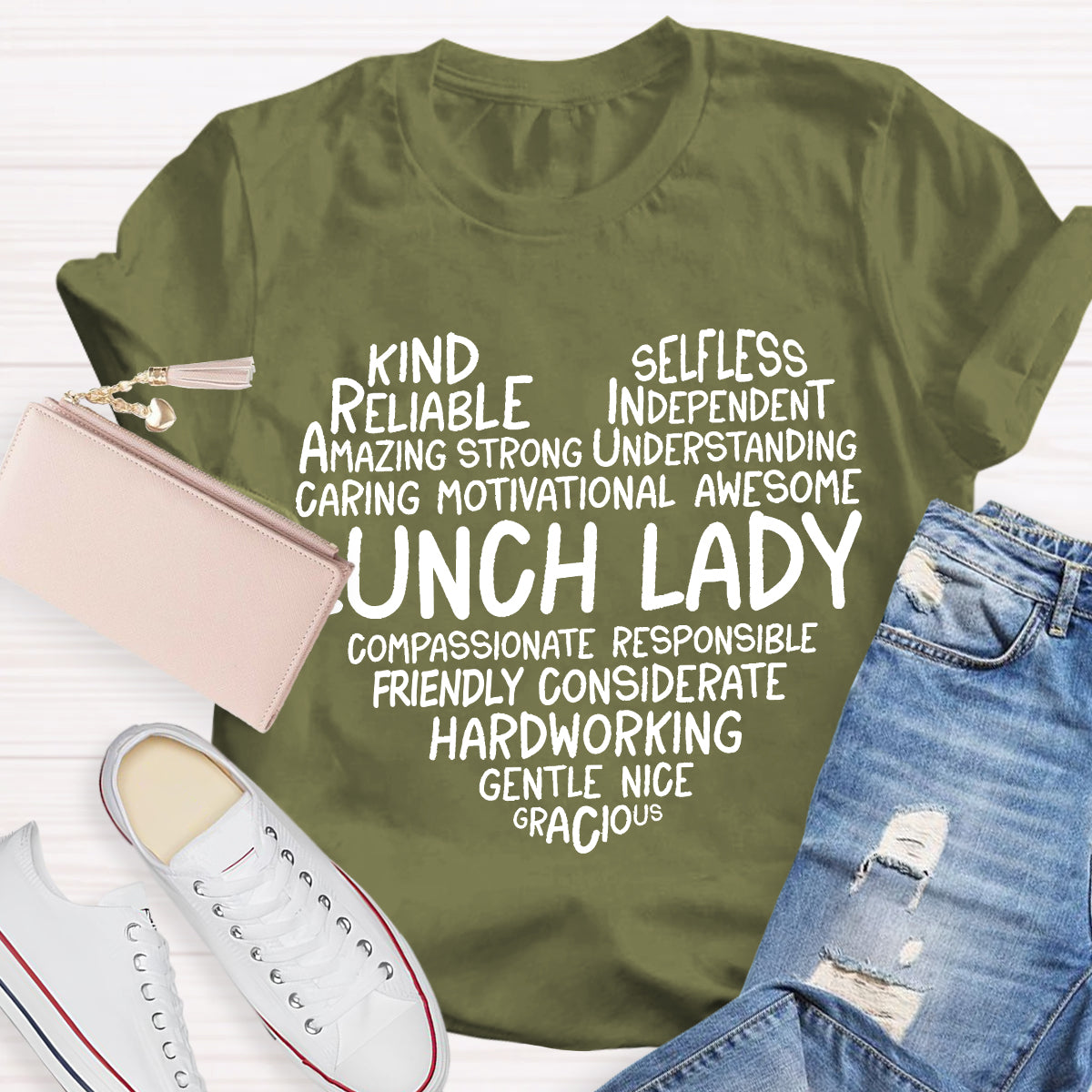 Lunch Lady Kind Amazing T-shirt