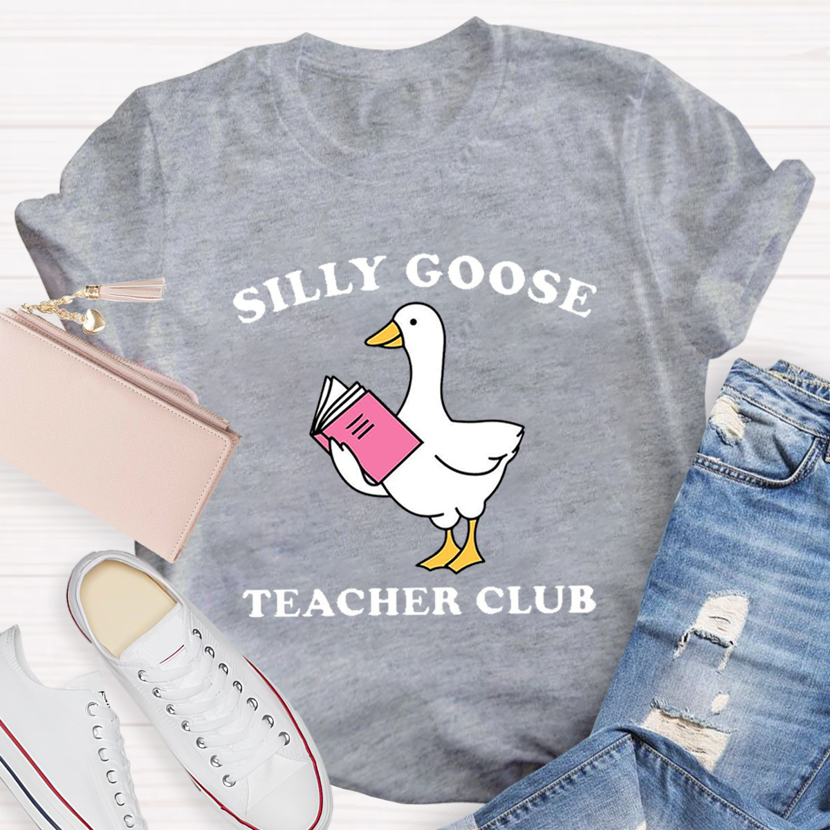 Silly Goose Teacher Club Funny T-Shirt