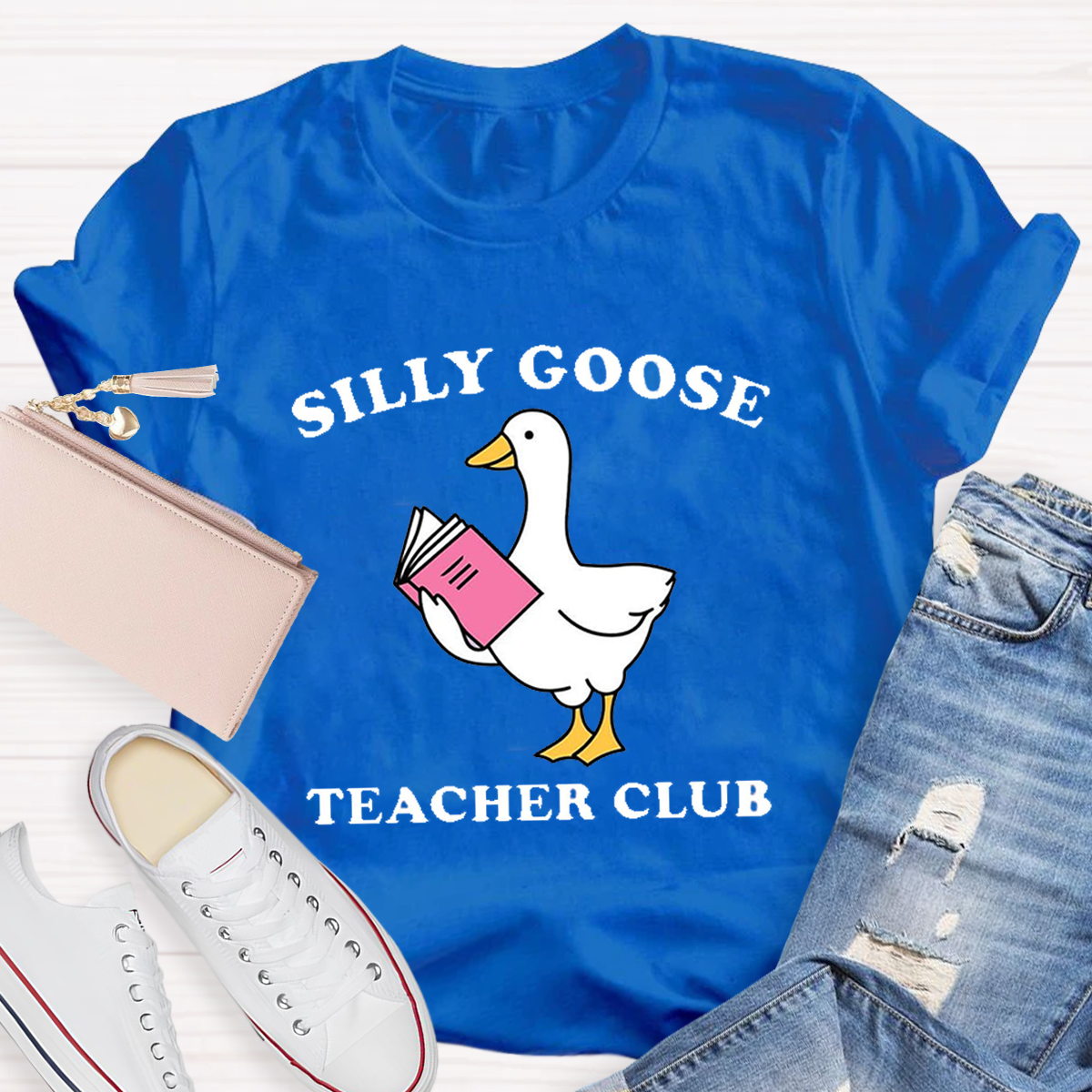 Silly Goose Teacher Club Funny T-Shirt