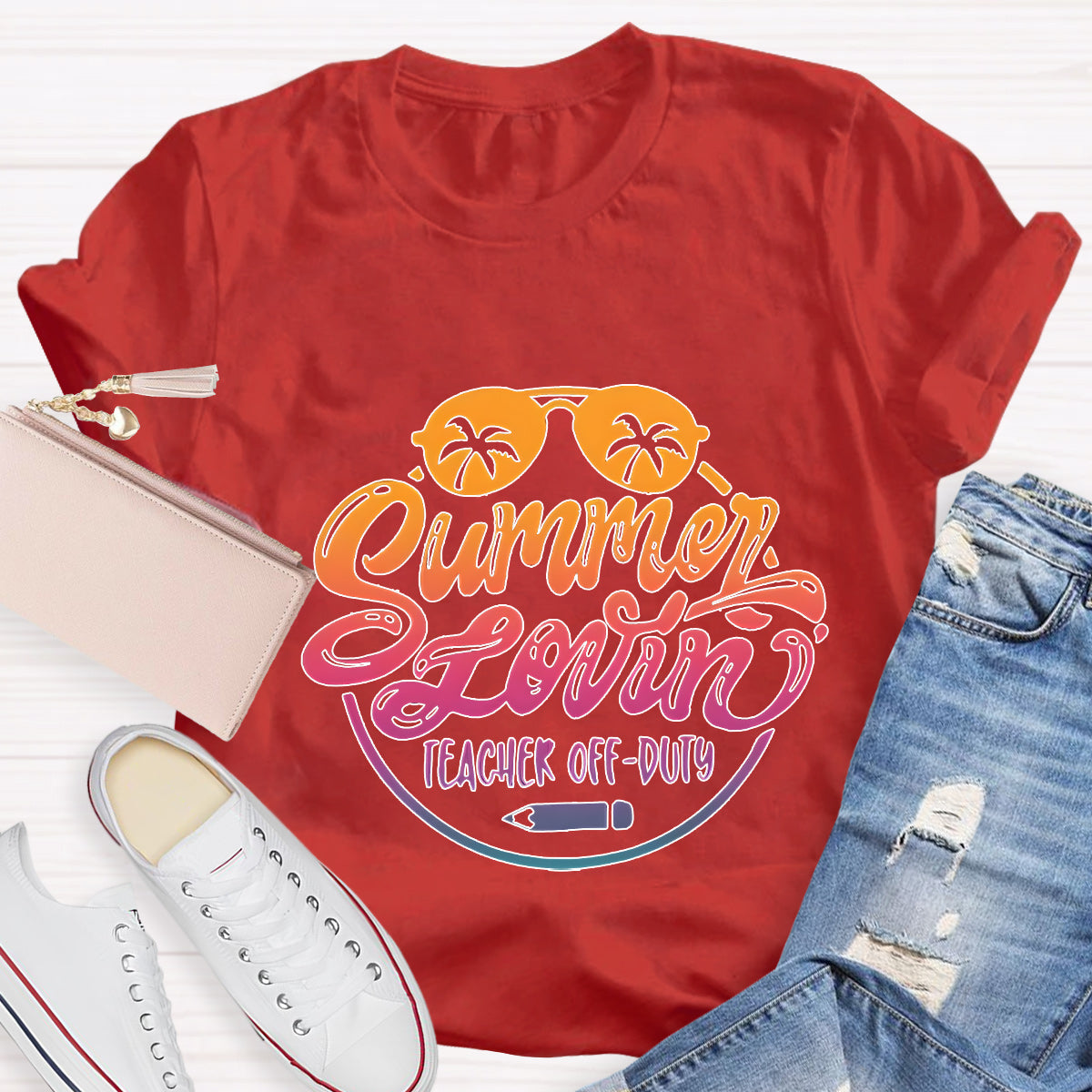 Summer Lovin Teacher Off Duty Teacher T-Shirt