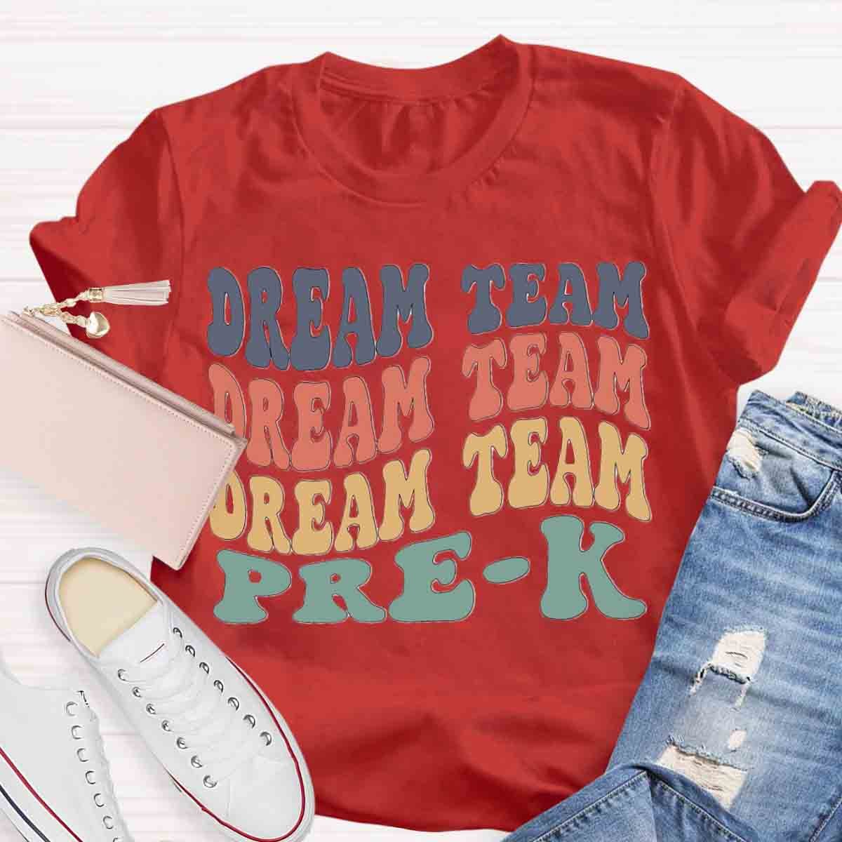 Personalized Grade Dream Team Color Block T-Shirt