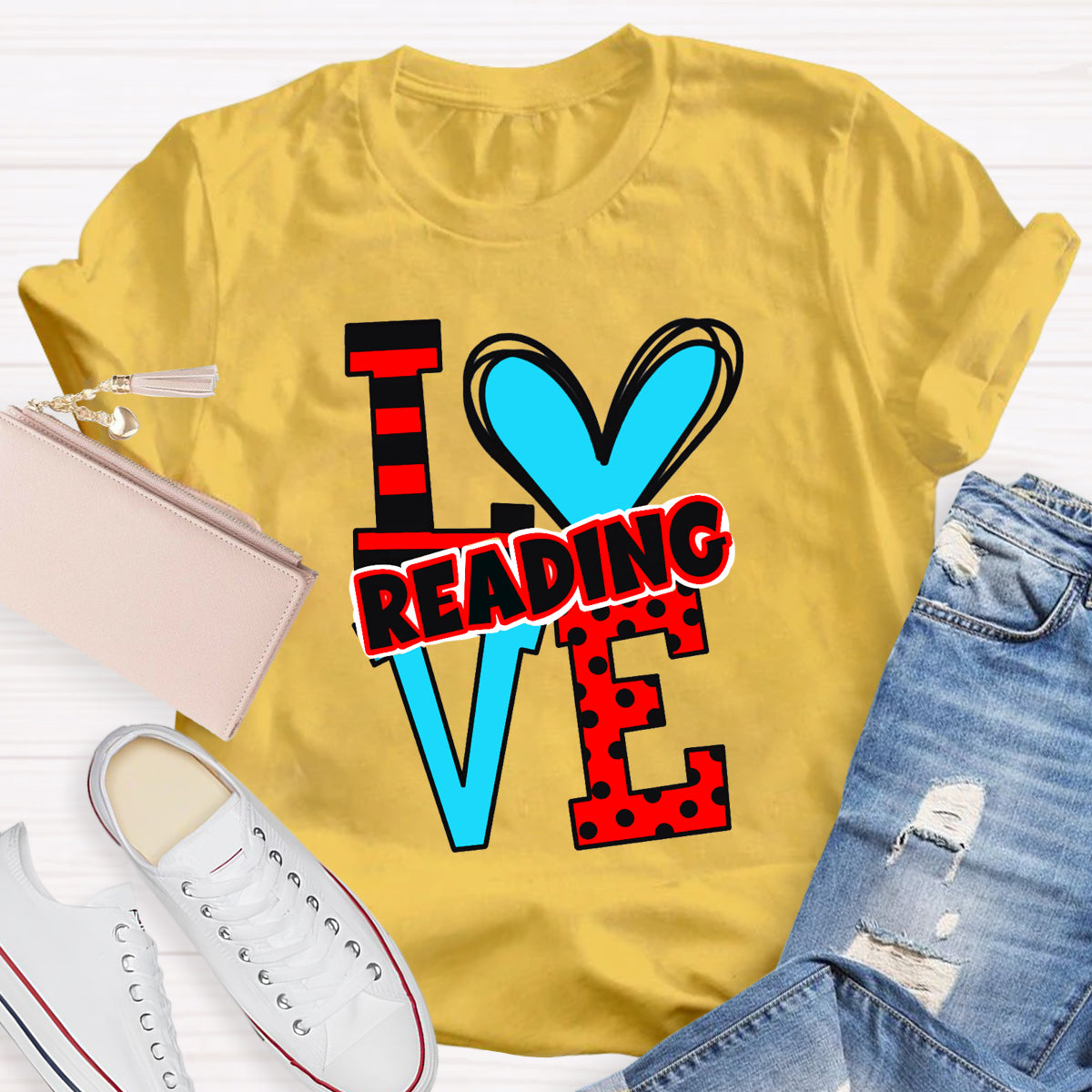 Love Reading Children's Books Teacher T-Shirt