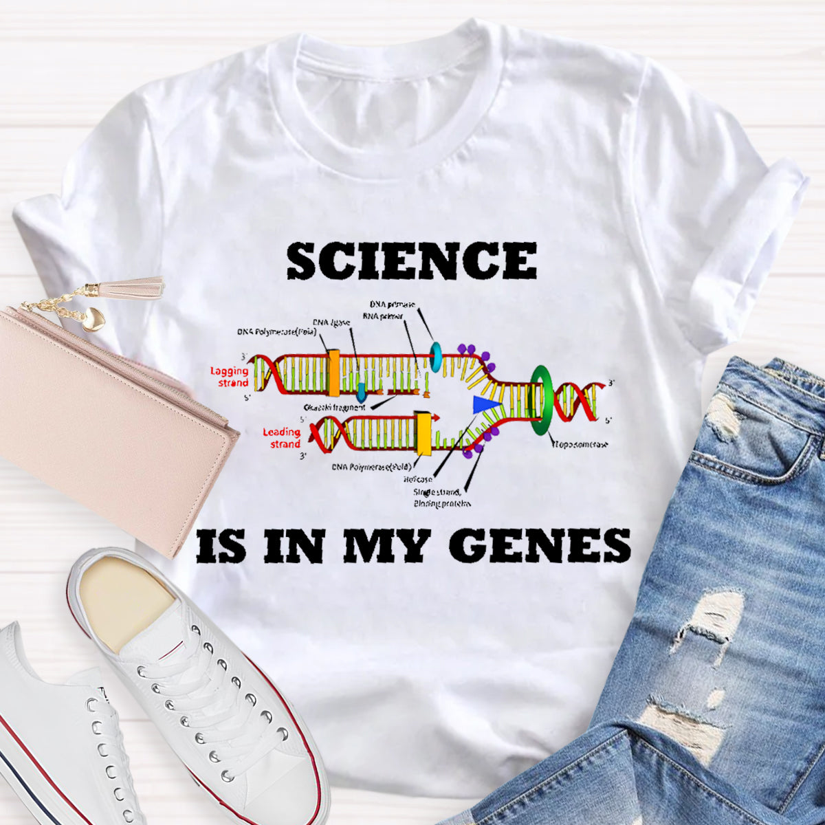 Science Is In My Genes Teacher T-Shirt