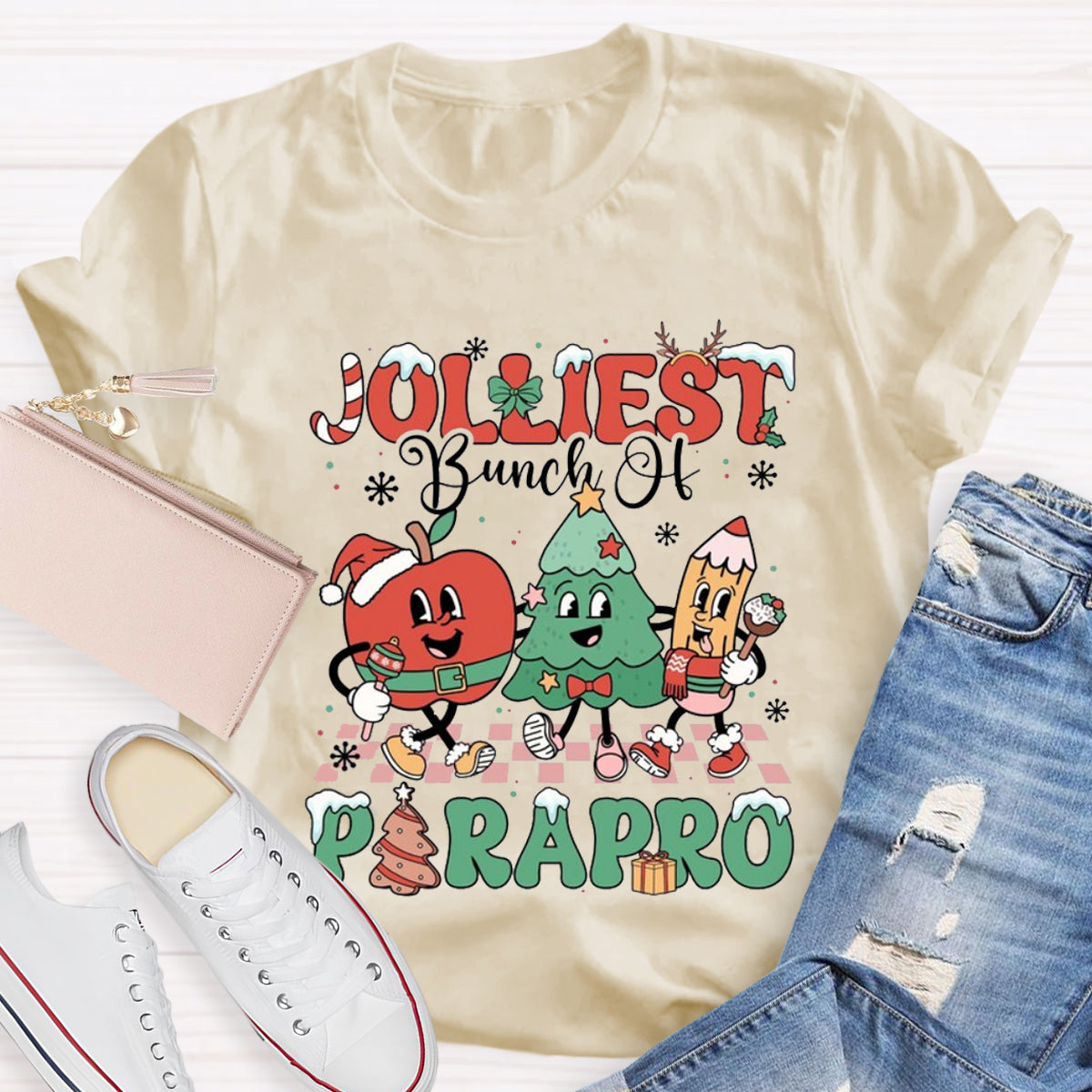 Jolliest Bunch Of Paraprofessional Teacher T-Shirt