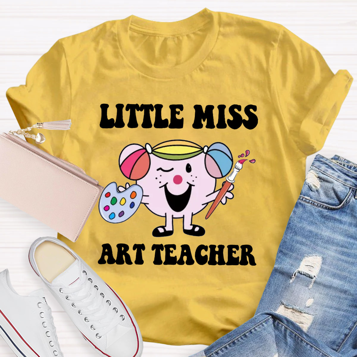 Little Miss  Art Teacher T-Shirt