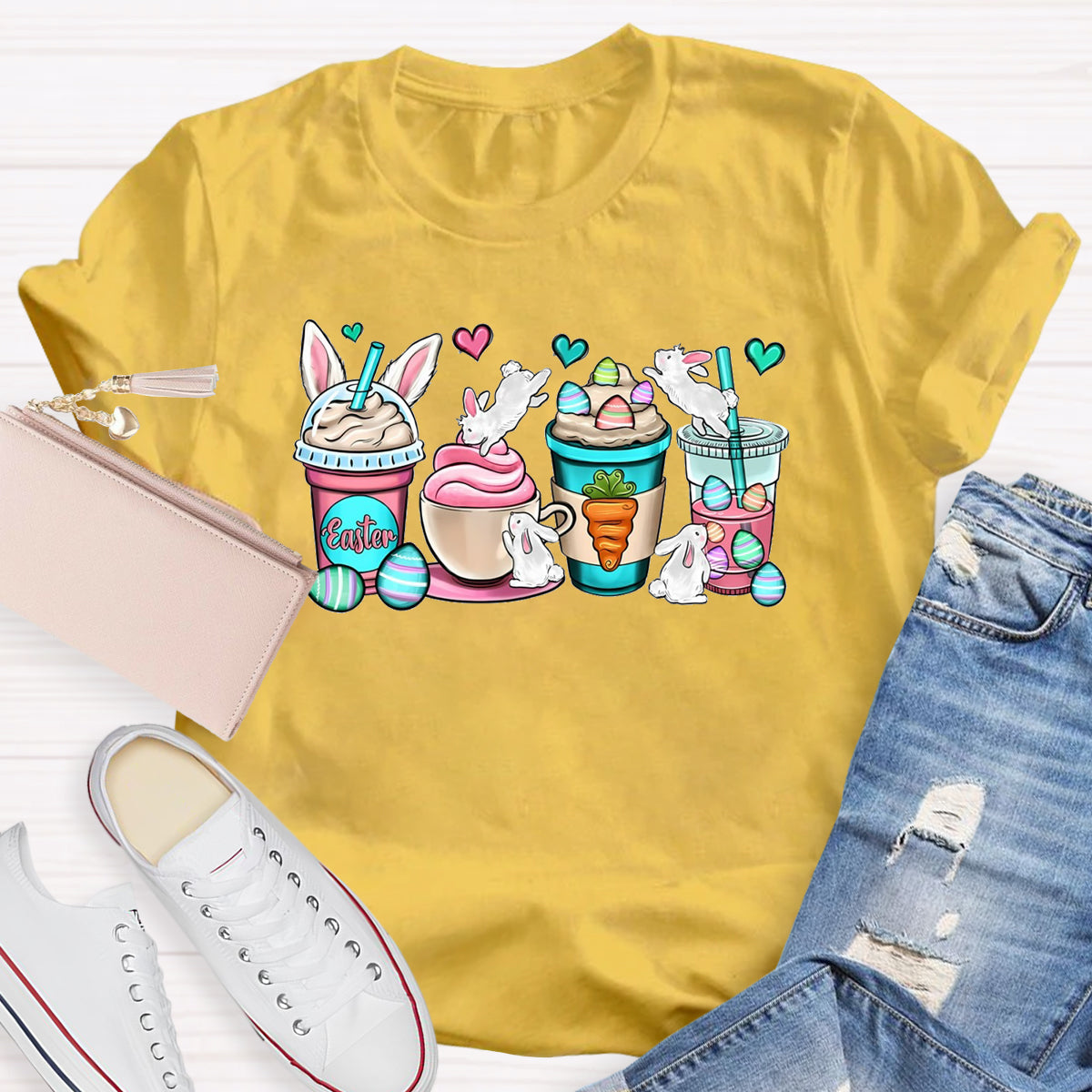Easter Coffee Cups T-Shirt