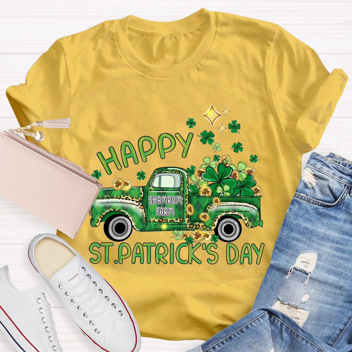 Happy St.Patrick's Day Shamrock Farm T-Shirt