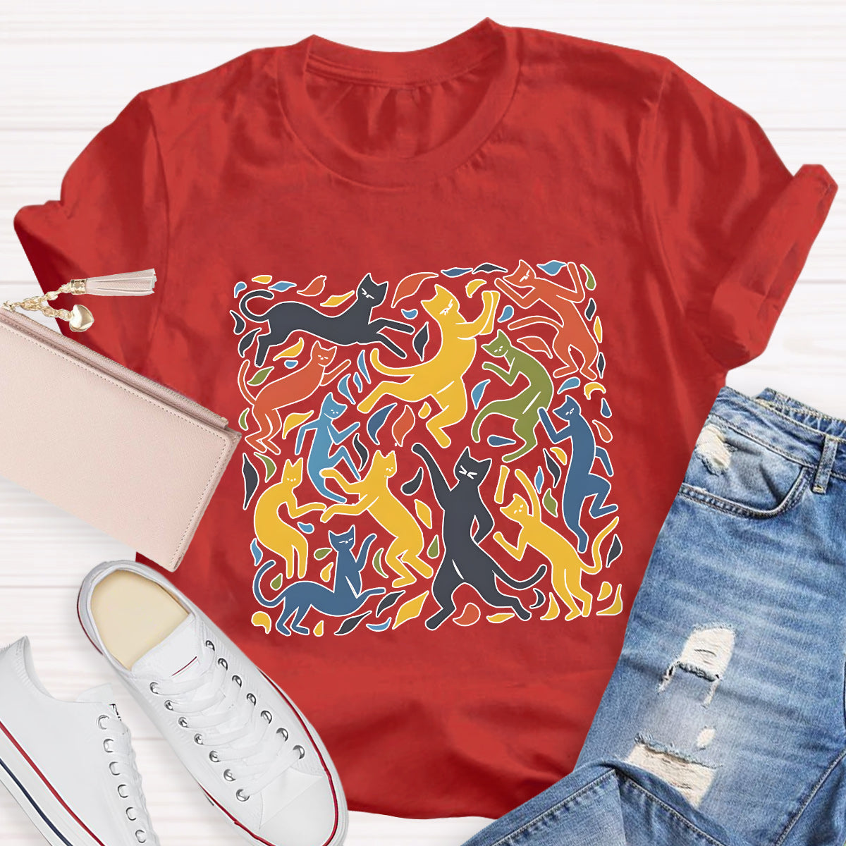 The Dance Inspired Cat Art Teacher T-Shirt