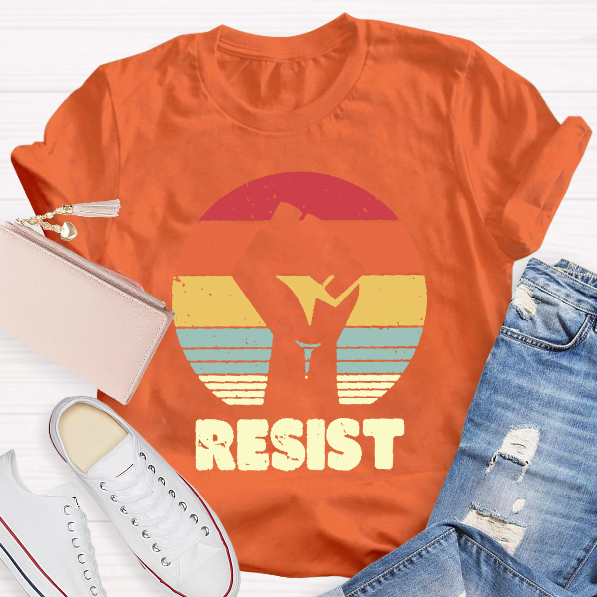 Resist Fist Teacher T-Shirt