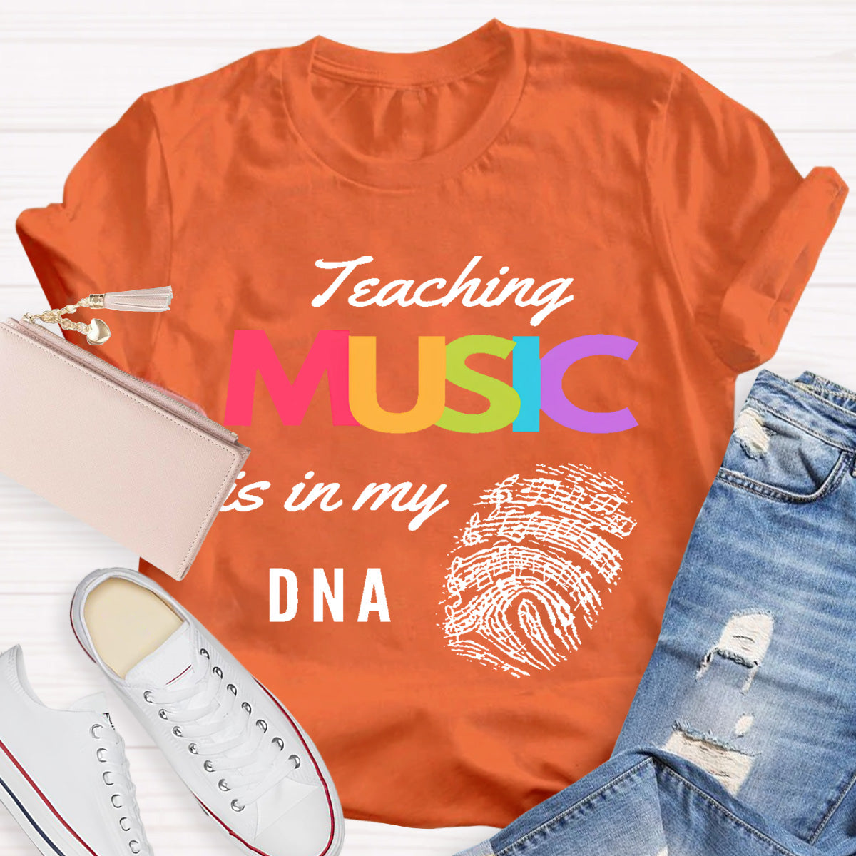Teaching Music Is In My Dna Teacher T-Shirt