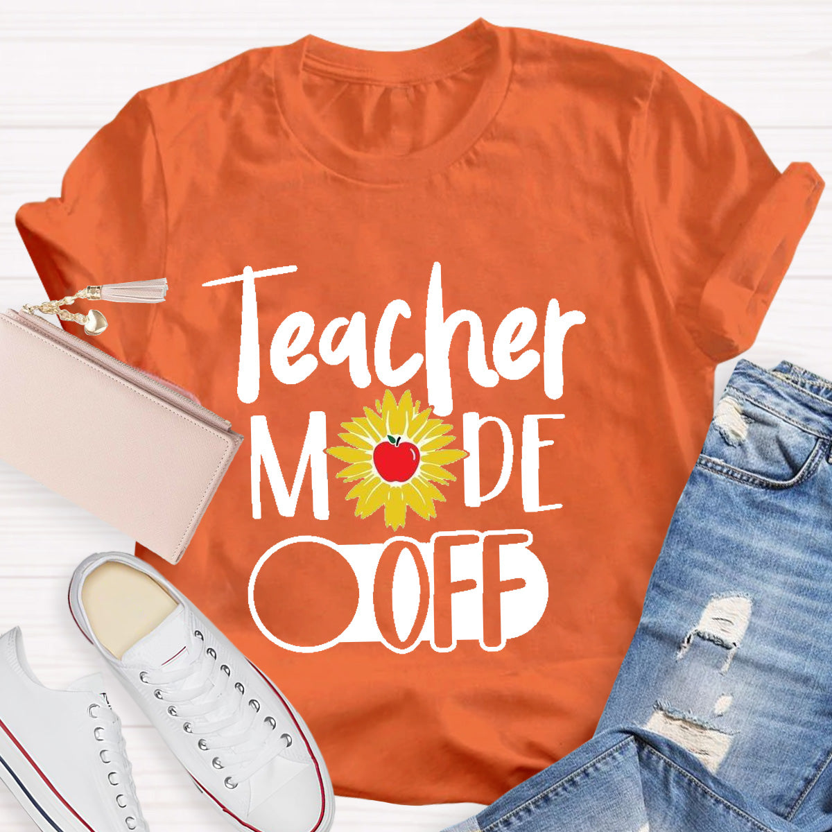 Teacher Mode Off Apple Teacher T-Shirt
