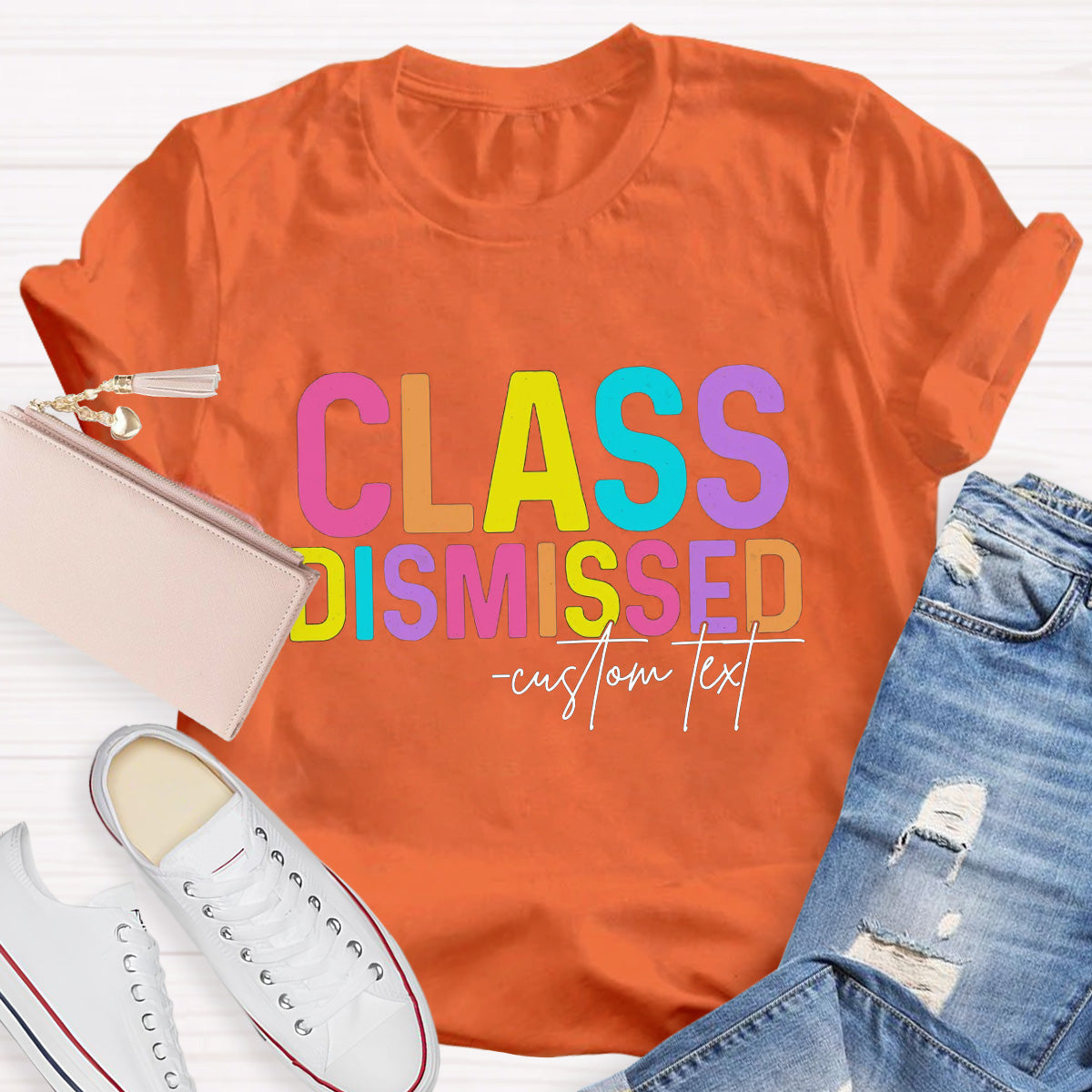 Personalized Name Class Dismissed Teacher T-Shirt