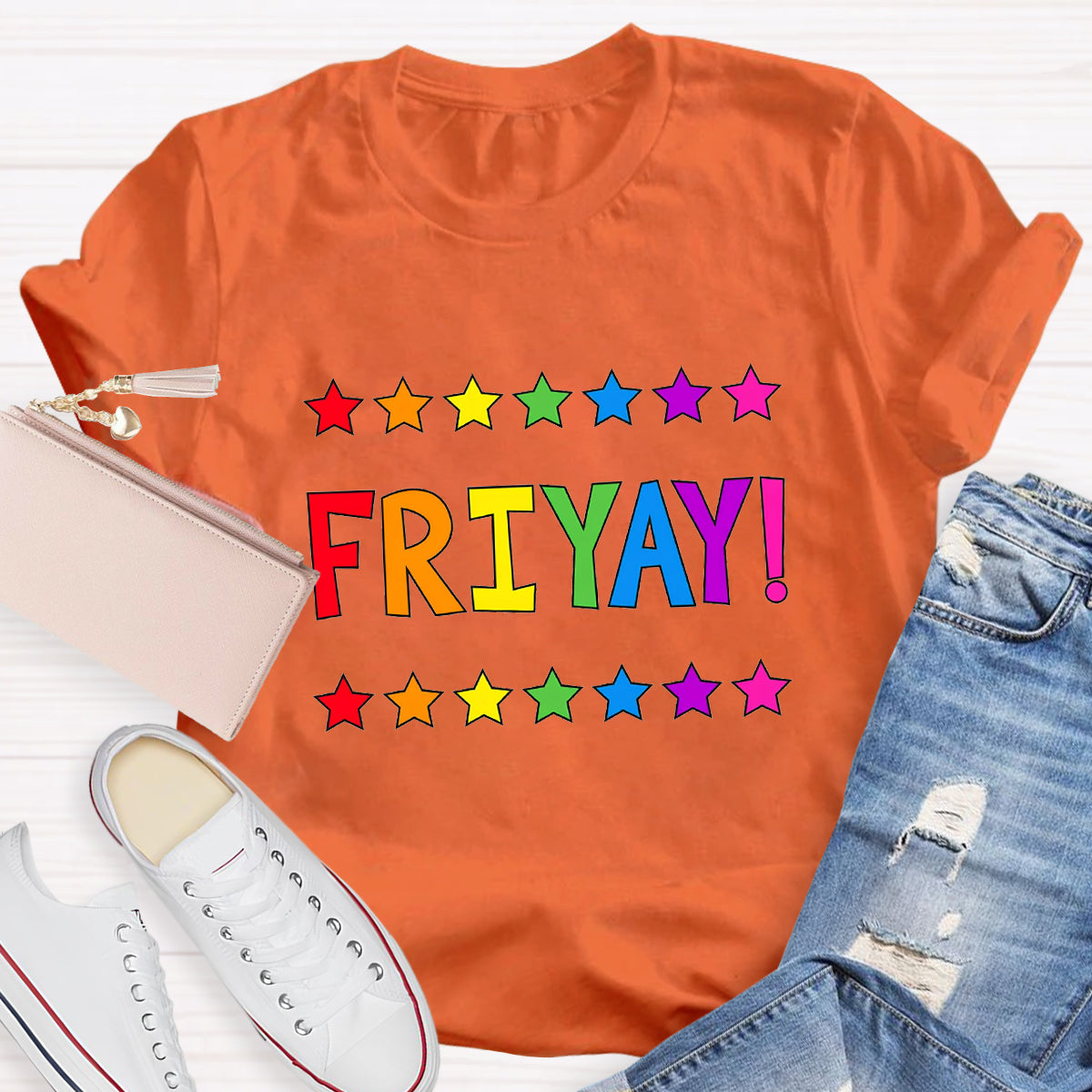 Happy Friyay Star Teacher T-Shirt