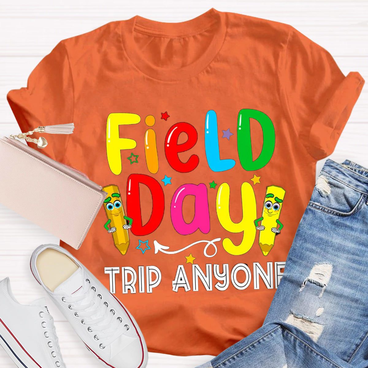 Field Day Pencil Teacher T-Shirt