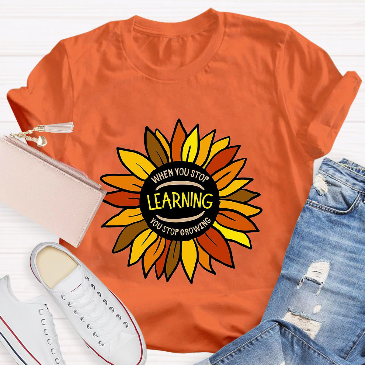 When You Stop Learning You Stop Growing T-Shirt