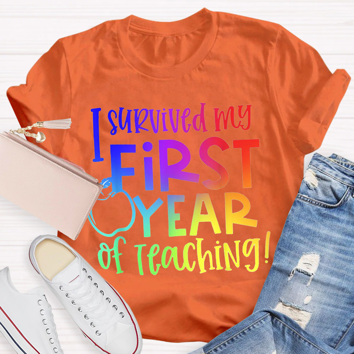 I Survived My First Year of Teaching Teacher T-Shirt
