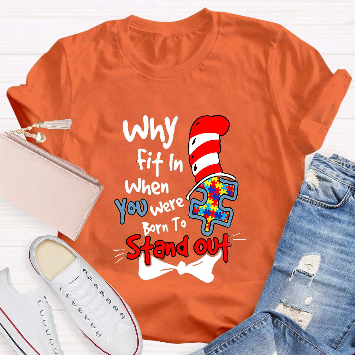 Why Fit In When You Were Born To Stand Out Children's Books T-Shirt