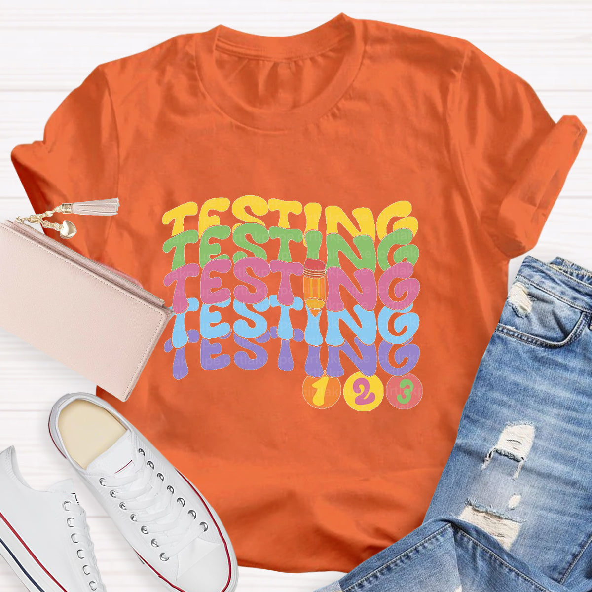 Testing Test Day 123 Teacher T-Shirt