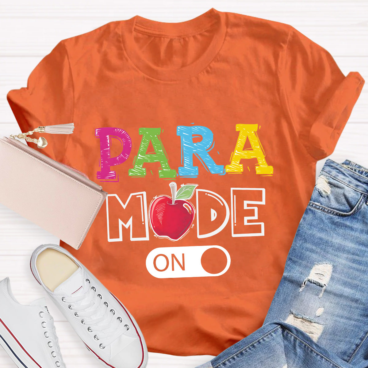 Para Mode On Teacher T-Shirt