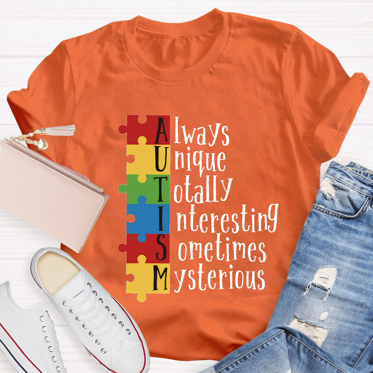 Autism Always Unique Totally Interesting Sometimes Mysterious T-Shirt
