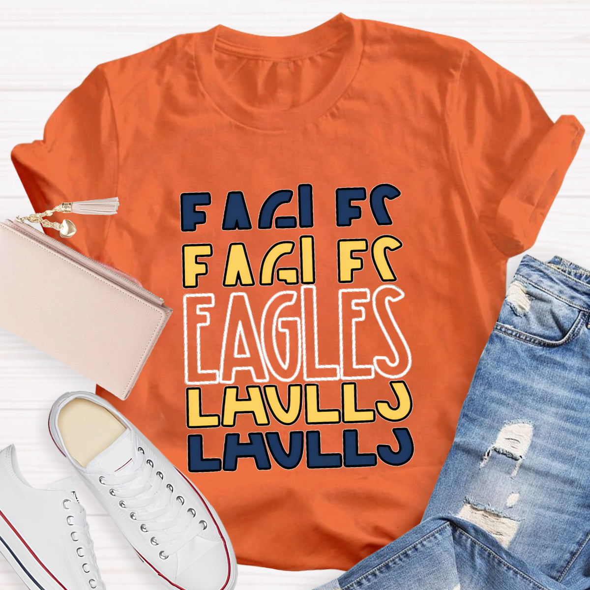 Personalized School Mascot Eagles T-Shirt