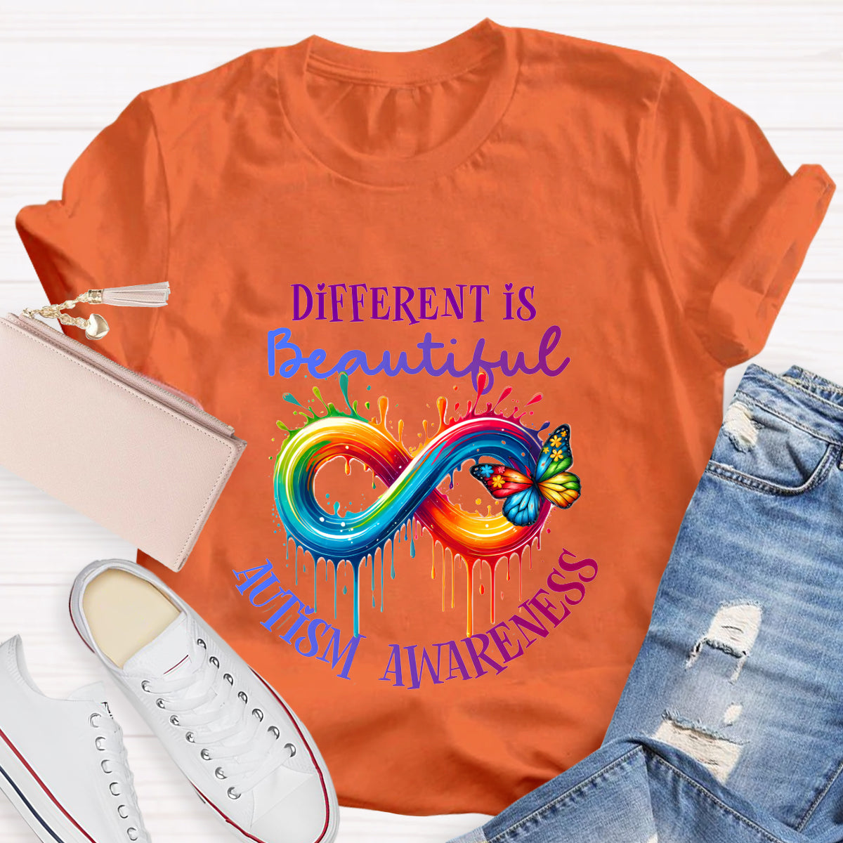 Different Is Beautiful Autism Awareness T-Shirt