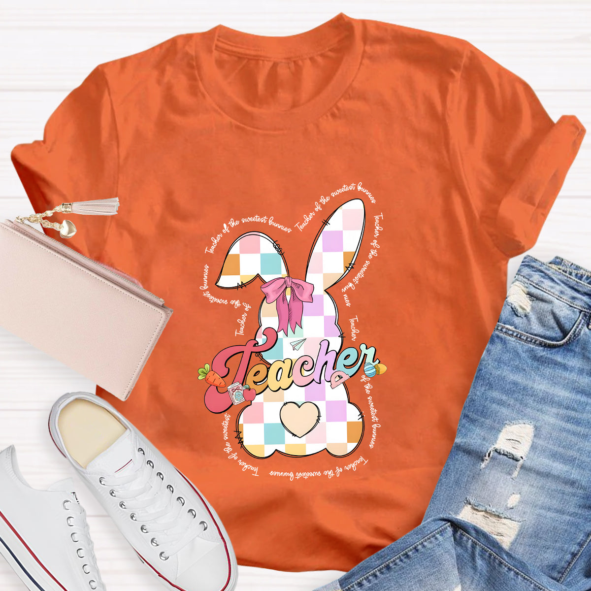 Teaching Of The Sweetest Bunnies Teacher T-Shirt