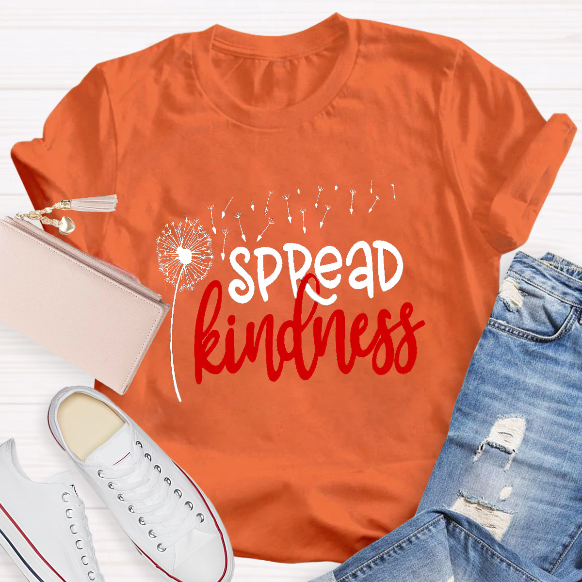 Spread Kindness Dandelion Teacher T-Shirt