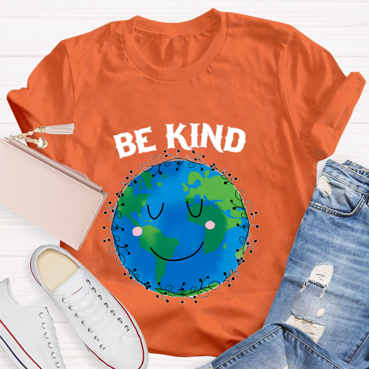 Be Kind For Earth Day Teacher T-Shirt