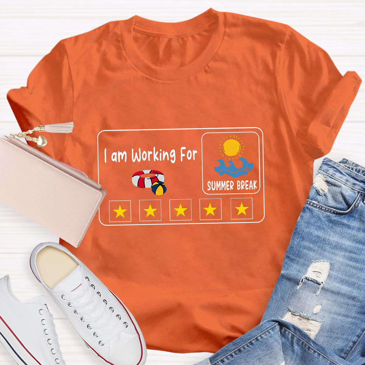 I am Working For Summer Break Teacher T-Shirt
