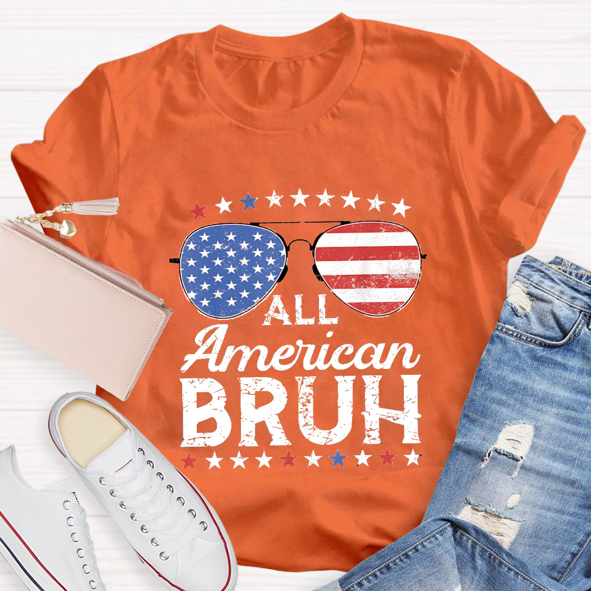 All American Bruh Teacher T-Shirt