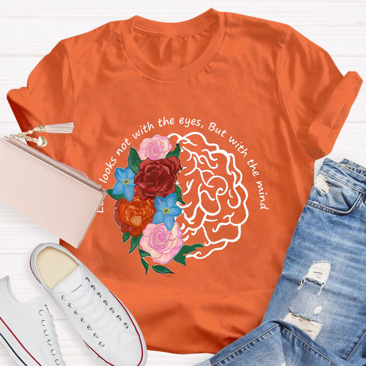 Love Looks Not With The Eyes But With The Mind Teacher T-Shirt