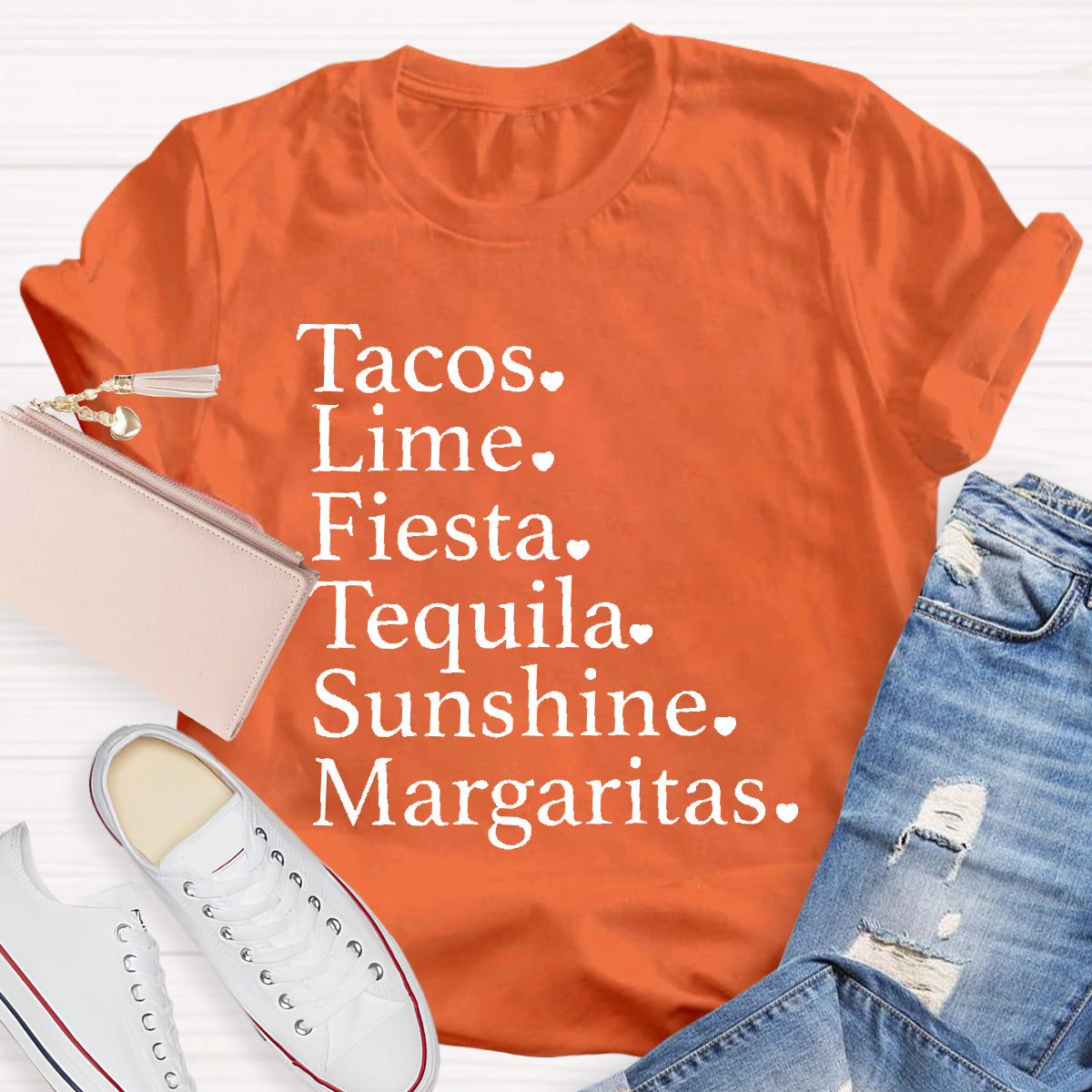 Tacos Lime Fiesta Tequila Margaritas Spanish Teacher T-Shirt