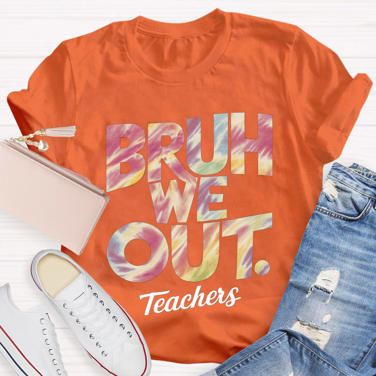 Bruh We Out Teachers Teacher T-Shirt