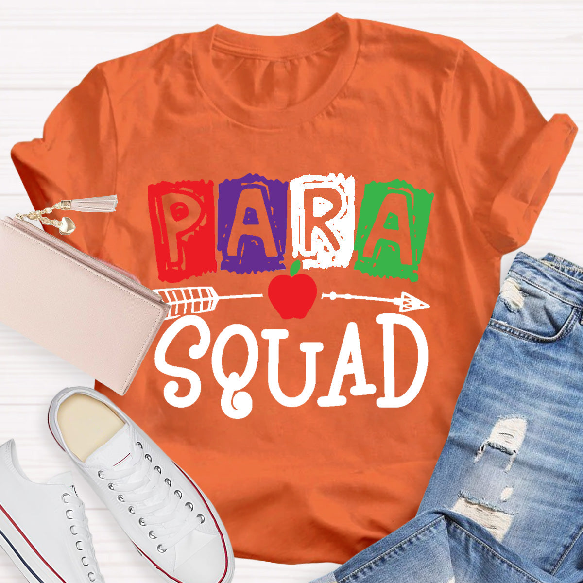 Para Squad Apple Teacher T-Shirt