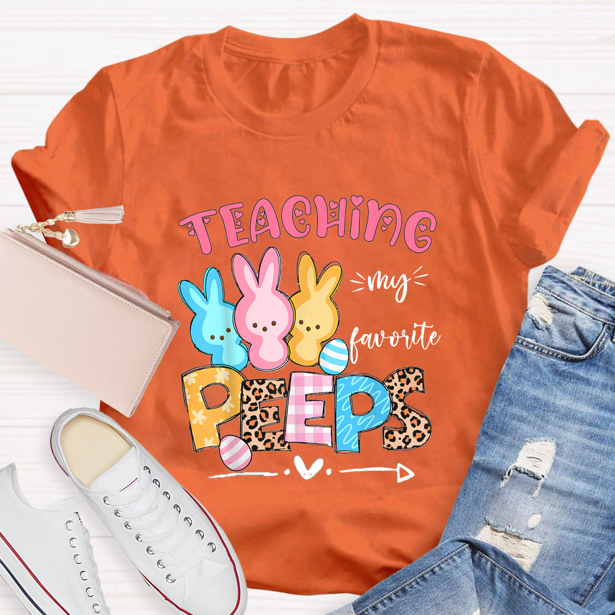 Teaching My Favorite Peeps Easter Teacher T-Shirt
