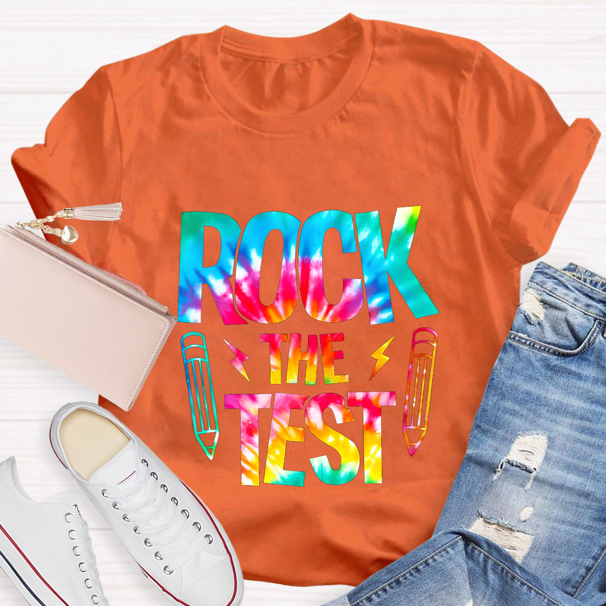 Rock The Test Teacher T-Shirt