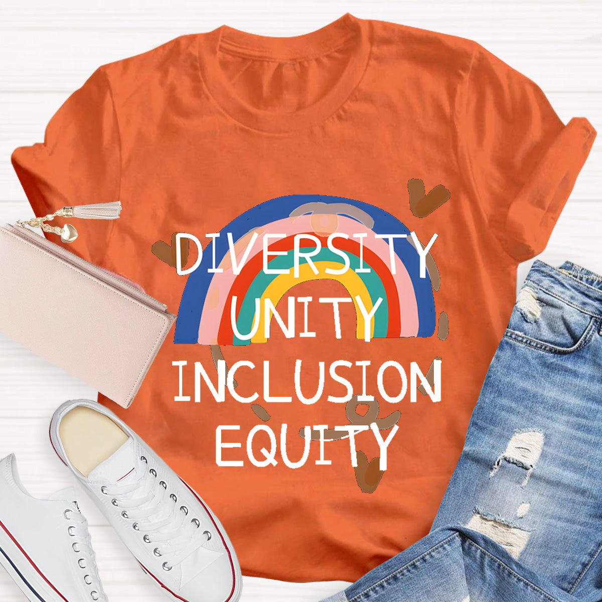 Diversity Unity Inclusion Equity Rainbow T-Shirt