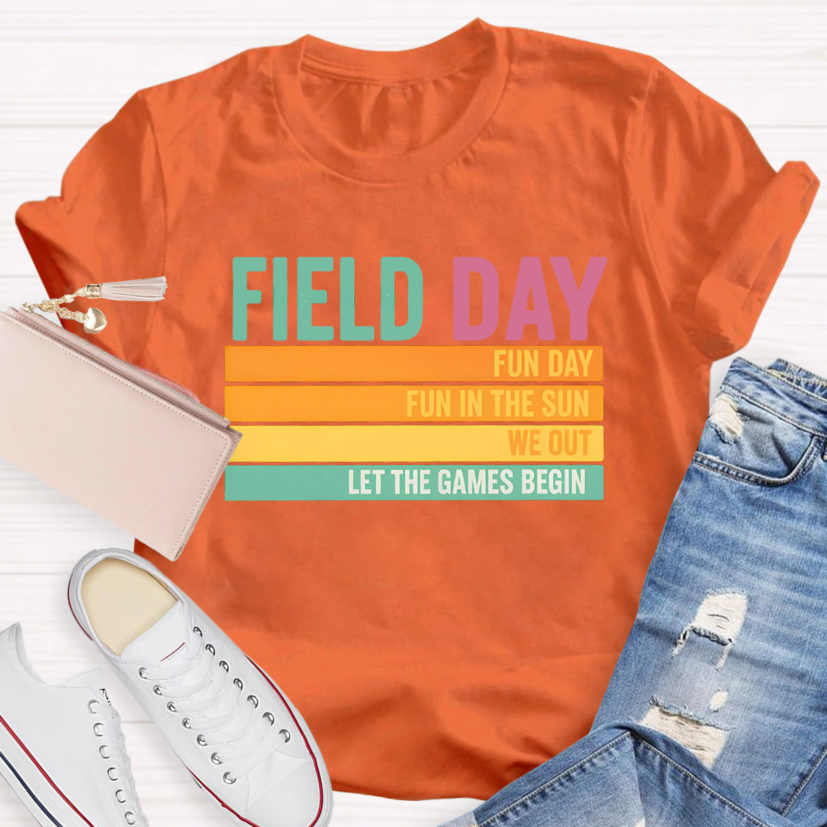 Field Day Let The Game Begin Teacher T-Shirt