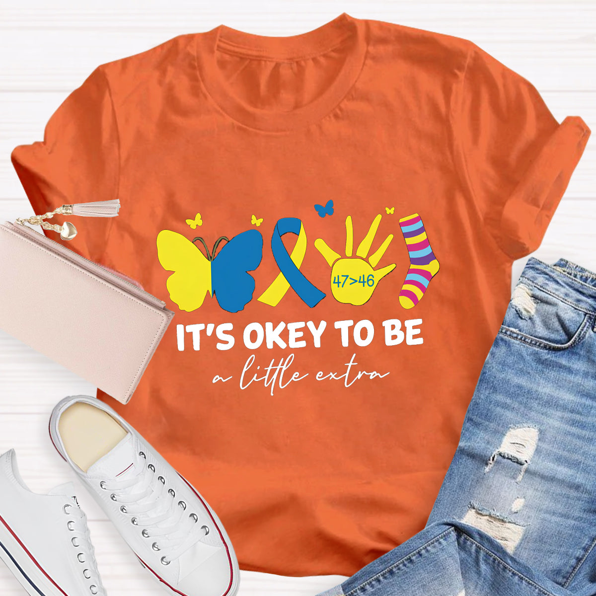 It's OK To Be A Little Extra Butterfly T-Shirt