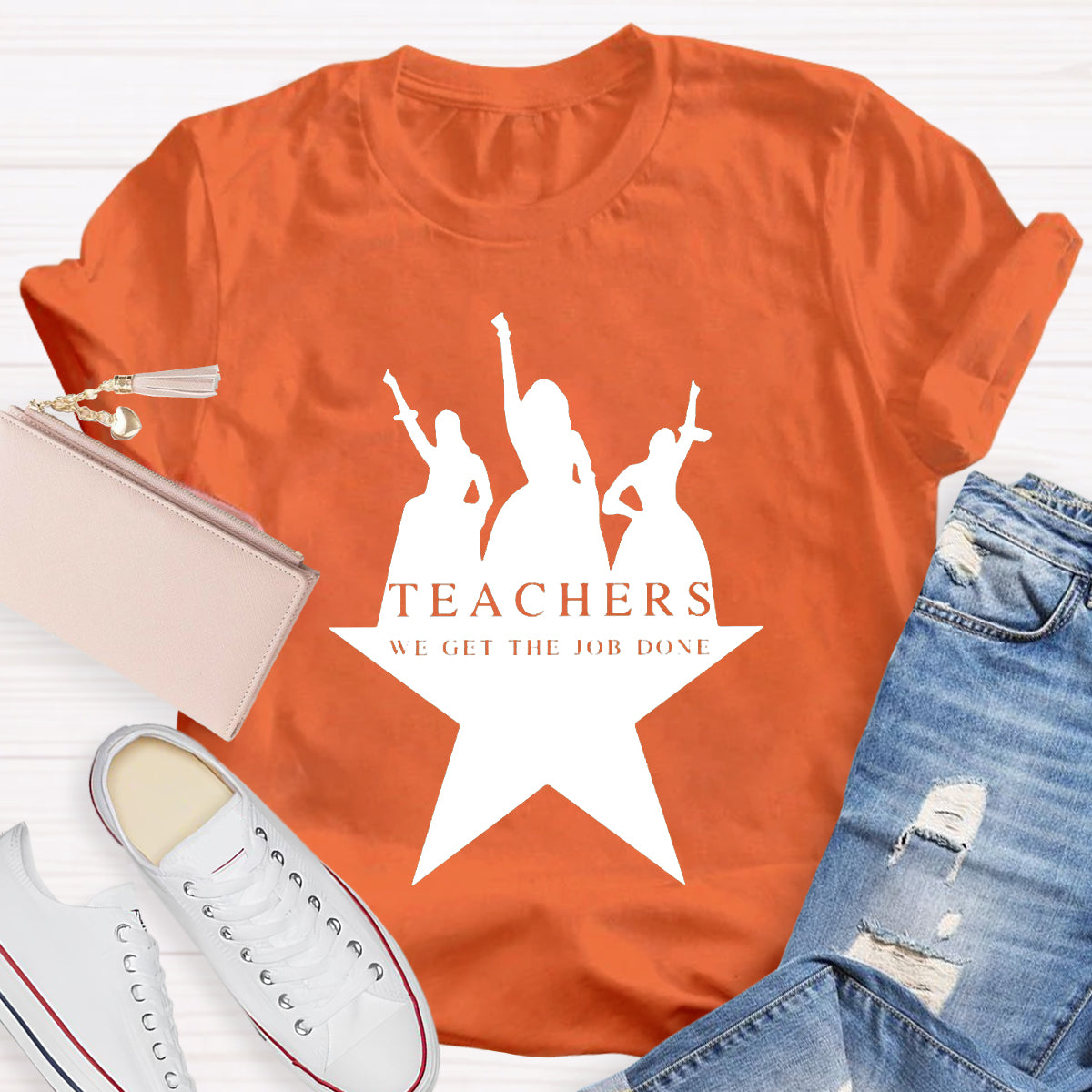 Teachers We Get The Job Done Teacher T-Shirt
