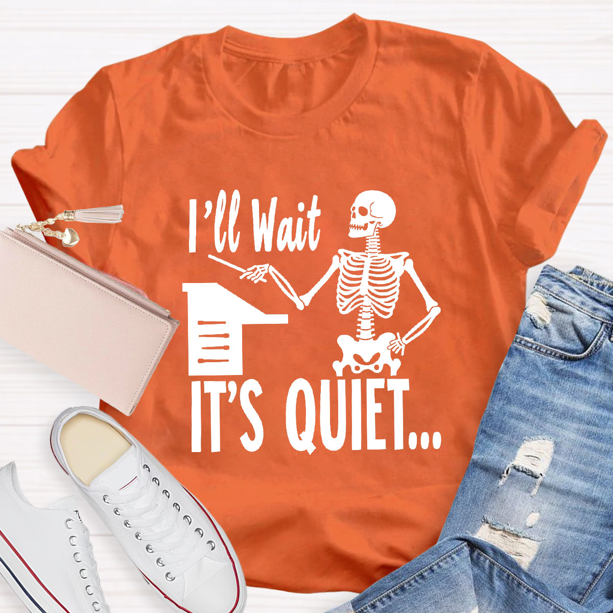 I'll Wait Until It's Quiet Funny Music Teacher T-Shirt