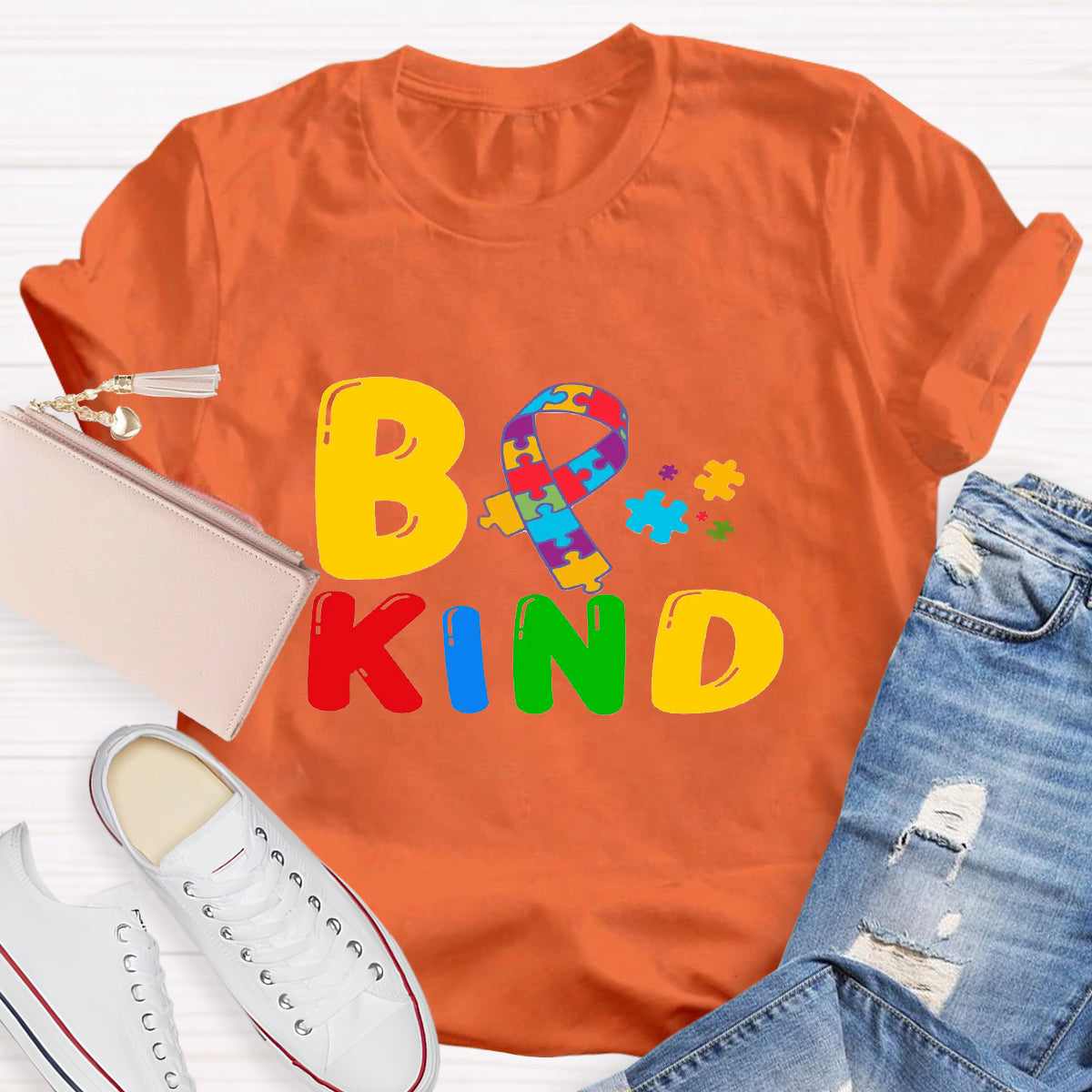 Be Kind Autism Puzzle T-Shirt