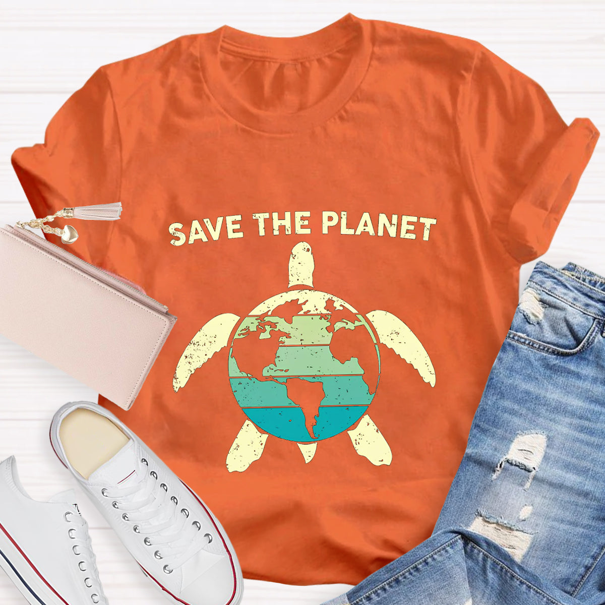 Save The Planet Turtle T-Shirt