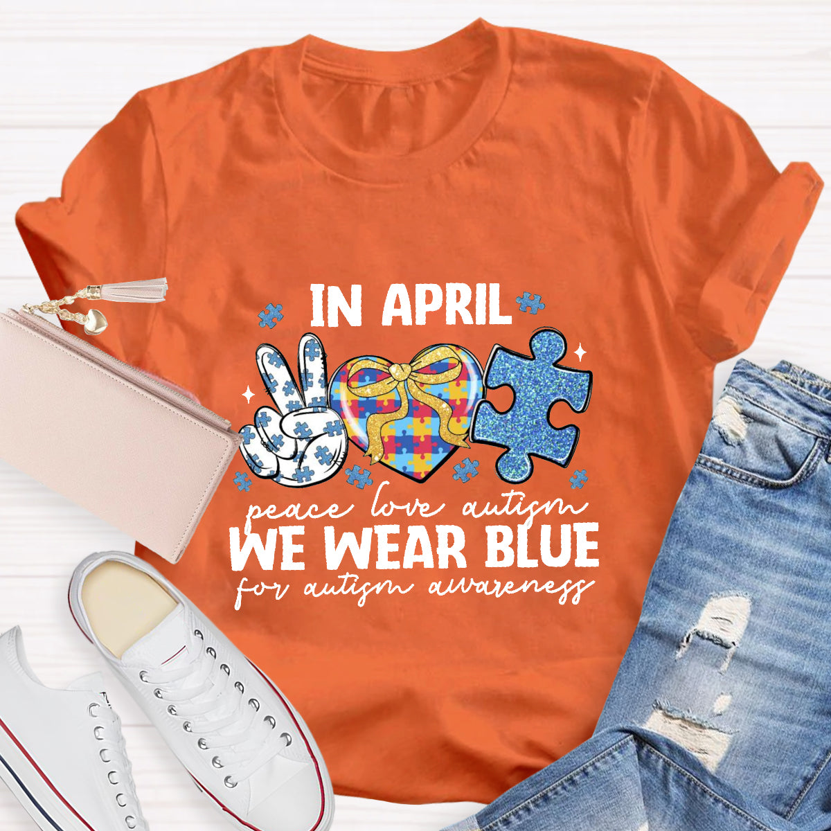 We Wear Blue Teacher T-Shirt