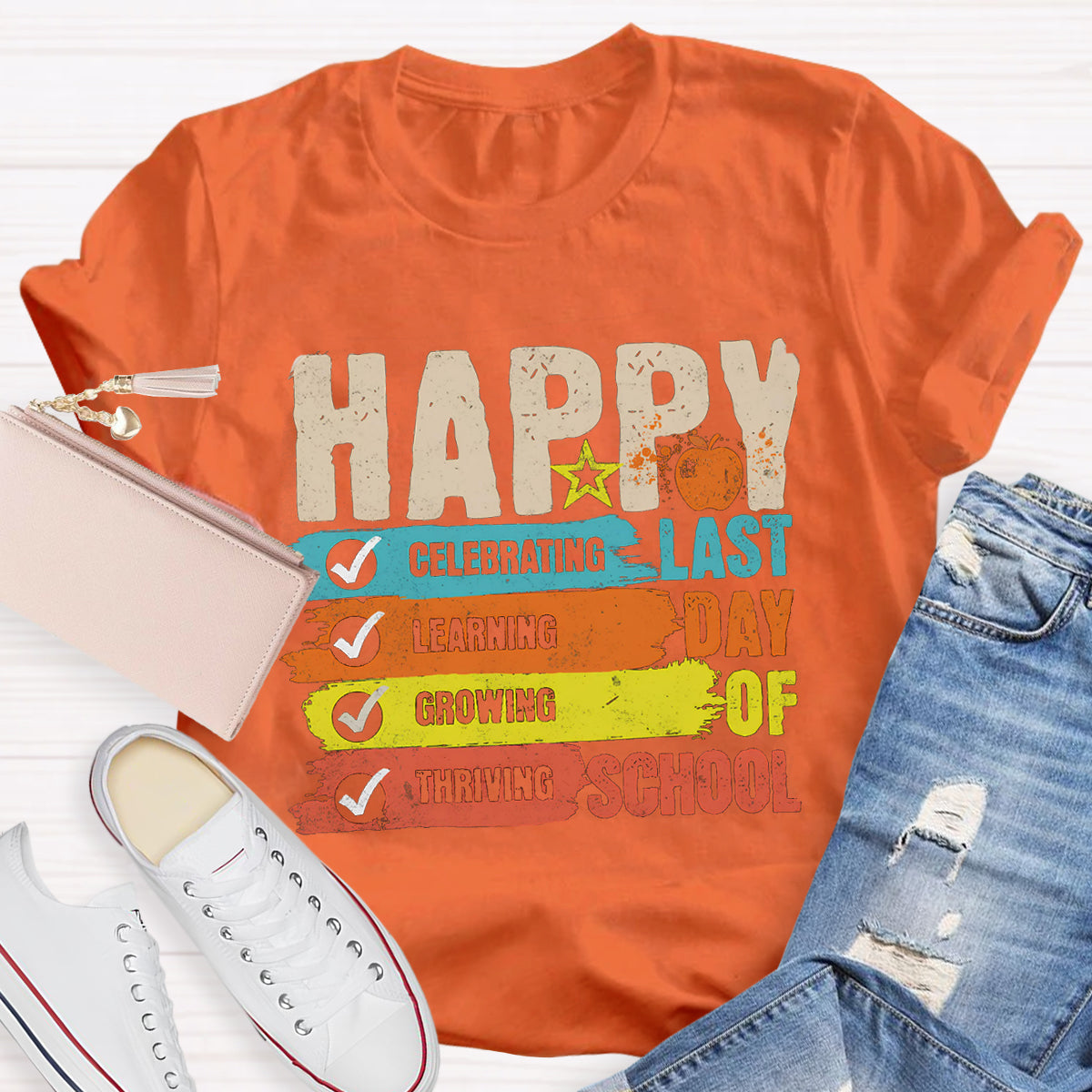 Happy Last Day Of School Star Teacher T-Shirt