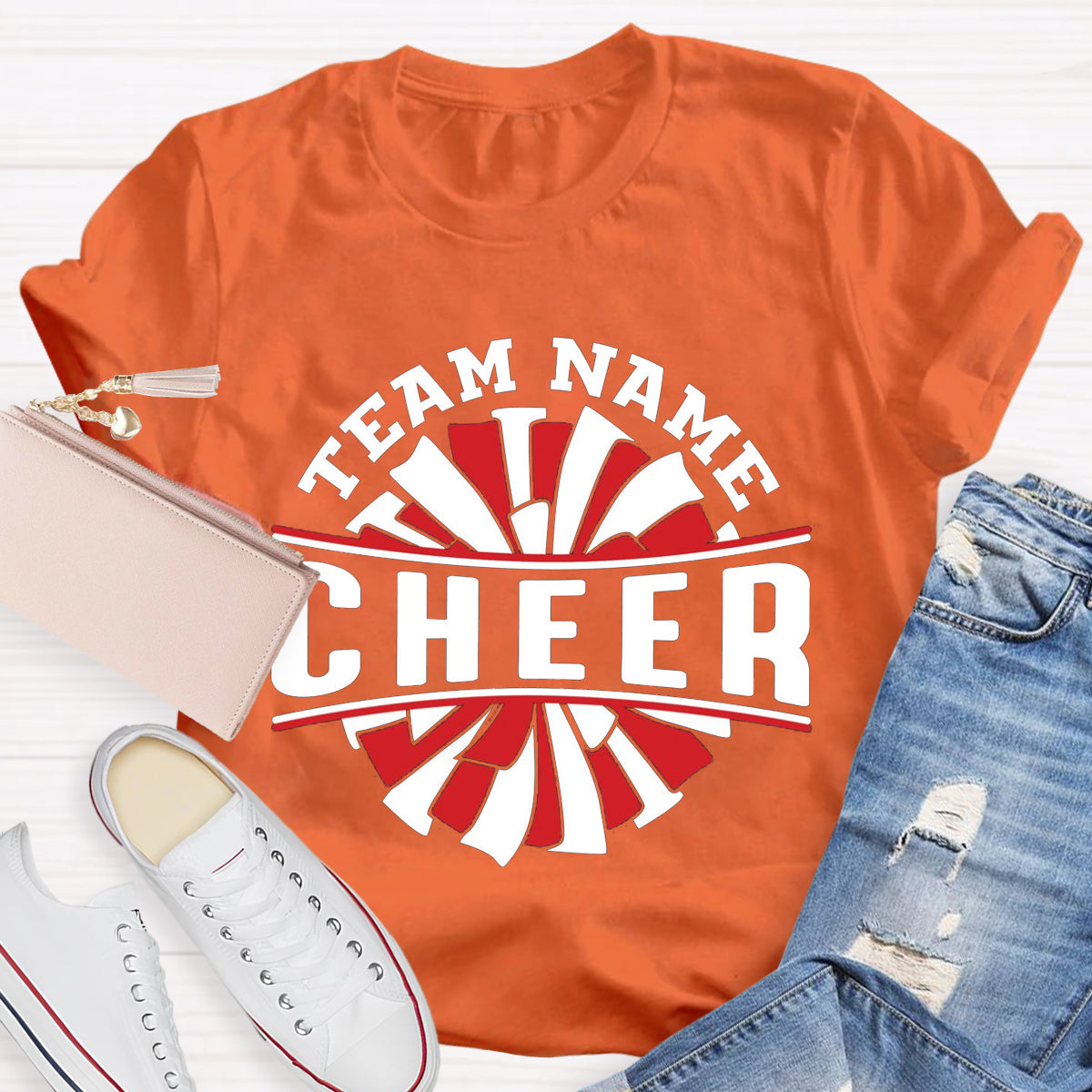 Personalized Team Name Cheer Teacher T-Shirt